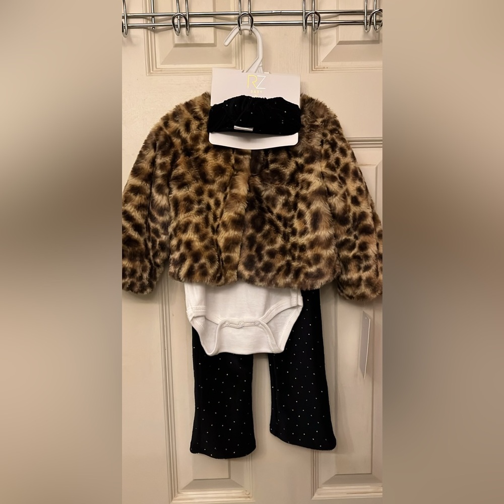 Rachel Zoe Black and Gold Baby Outfit